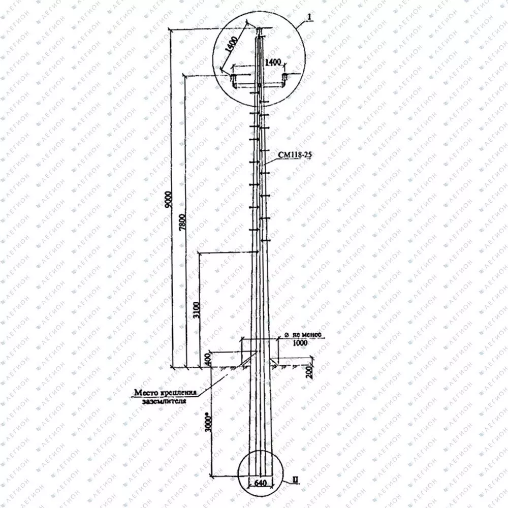 Многогранная опора УПМ10-1
