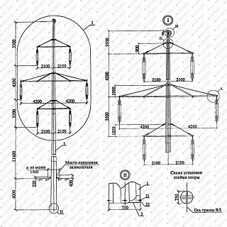Многогранная опора ПМ110-2
